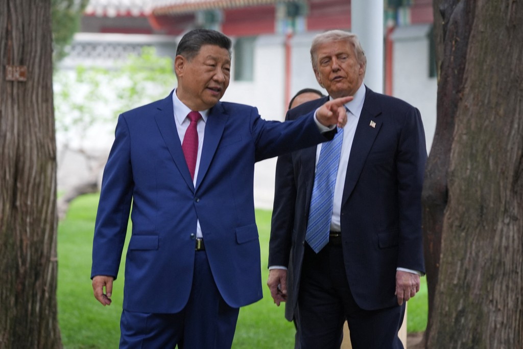 習近平與特朗普在中南海舉行小範圍會晤。路透社
