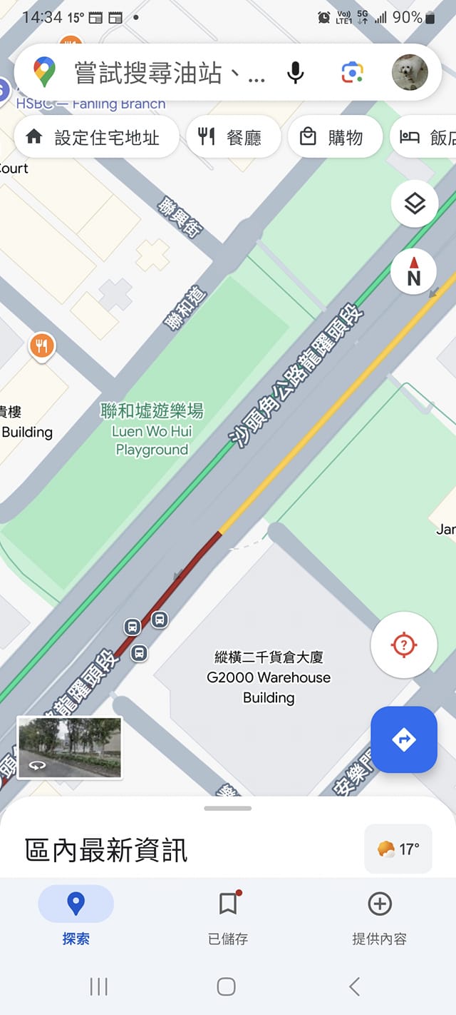 有網民認出現場位置上載地圖。fb「車Cam L（香港群組）」截圖