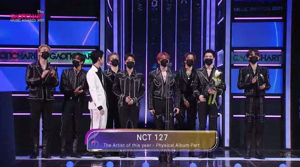 NCT127獲第4季歌手獎。