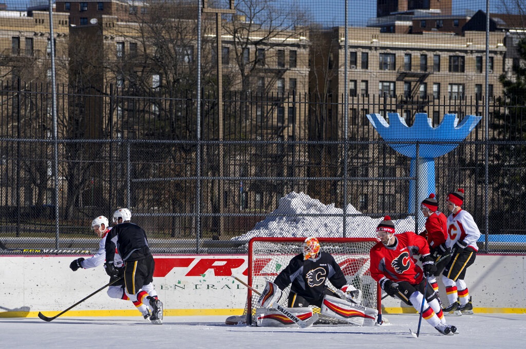 1966年落成的拉斯卡溜冰场。AP图片