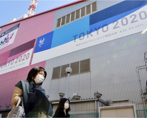 日本政府預料東京奧運揭幕時，大部分居民都未完成接種。AP資料圖片