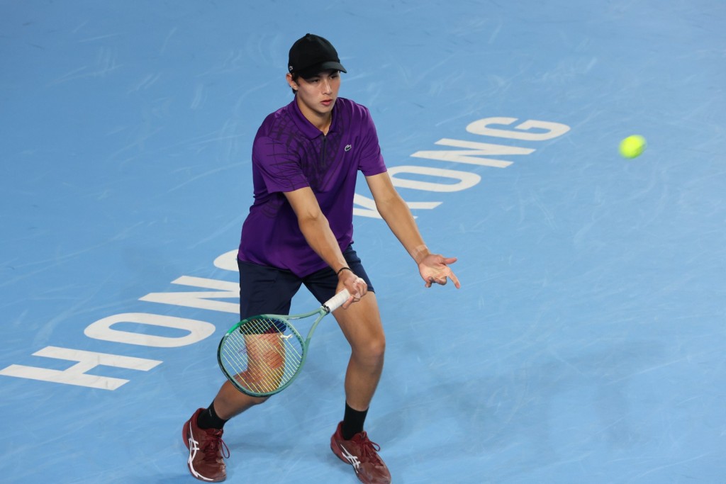 朱鍇泓本月初曾在維園打ATP 250的單打及雙打賽。資料圖片