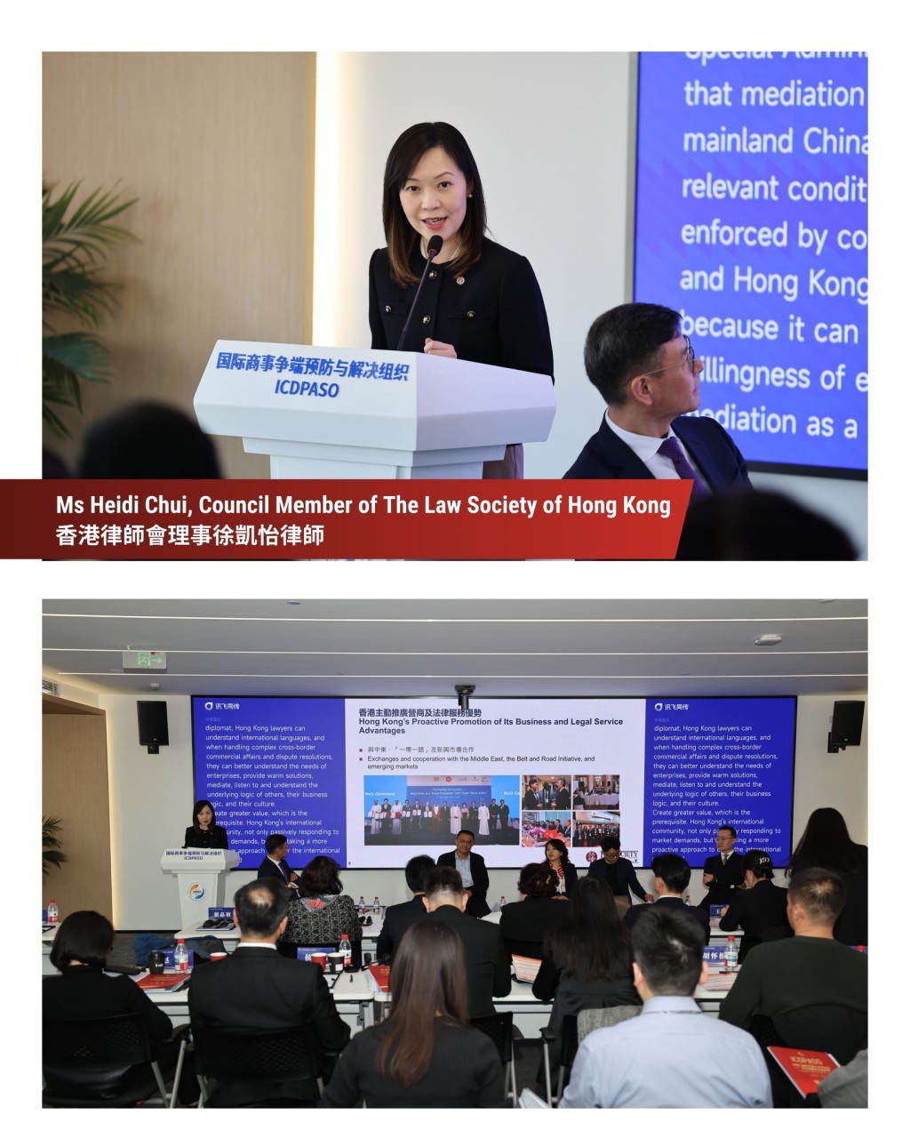 徐凱怡律師發言。香港律師會FB圖片