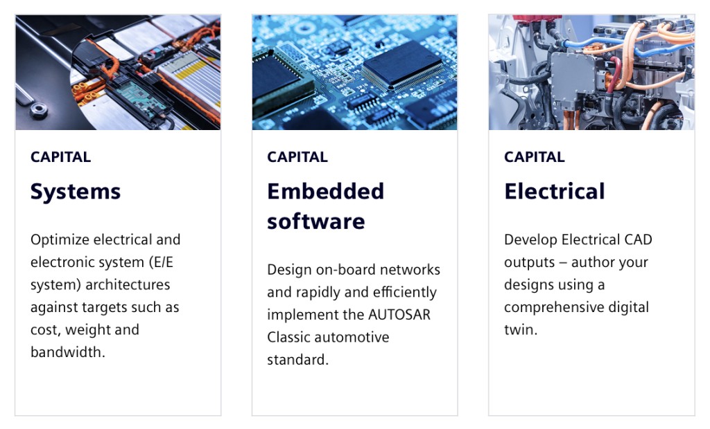 西门子Capital电子电气（E/E）系统开发软件。 西门子官网