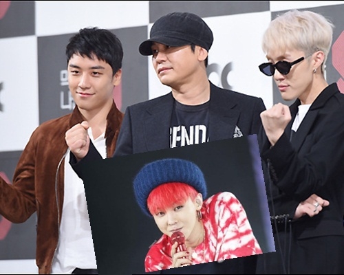 梁铉锡（中）与胜利（左）及Zion.T（右），透露GD即将参与节目