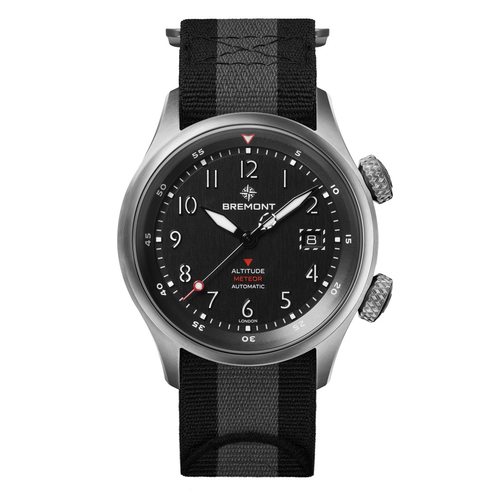 Bremont Altitude MB Meteor,錶殼:42mm鈦金屬 / 機芯:BB14-AH自動 / 售價:$42,150(皮帶或NATO錶帶)。。 Bremont Altitude MB Meteor,錶殼:42mm鈦金屬 / 機芯:BB14-AH自動 / 售價:$42,150(皮帶或NATO錶帶)。。