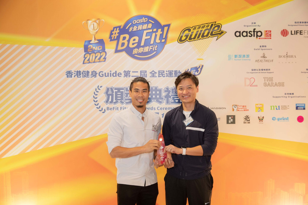 香港健身Guide「BeFit 優質私人教練」第一名：李嘉維。 公關圖片