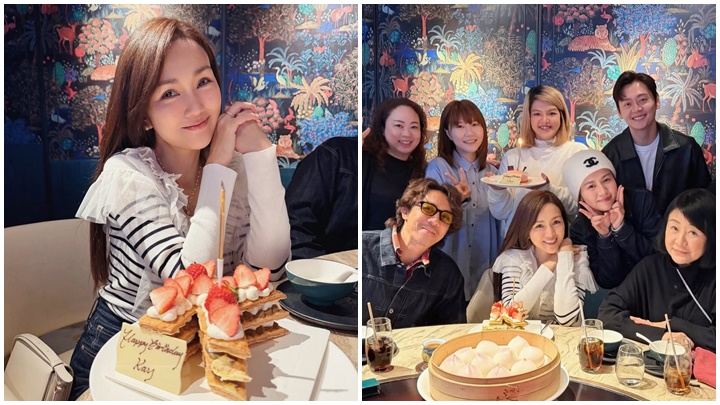 謝安琪農曆生日獲好友齊聚慶祝  楊偲泳帶同男友張振朗現身祝賀 