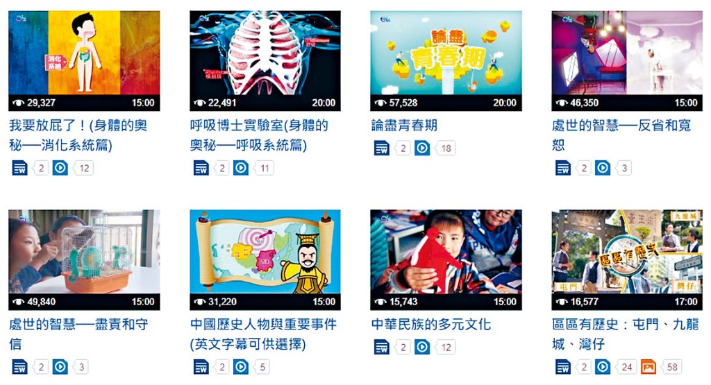 有近半世紀的教育電視（ETV），在今個財政年度重新定位，不再局限於電視節目形式。　