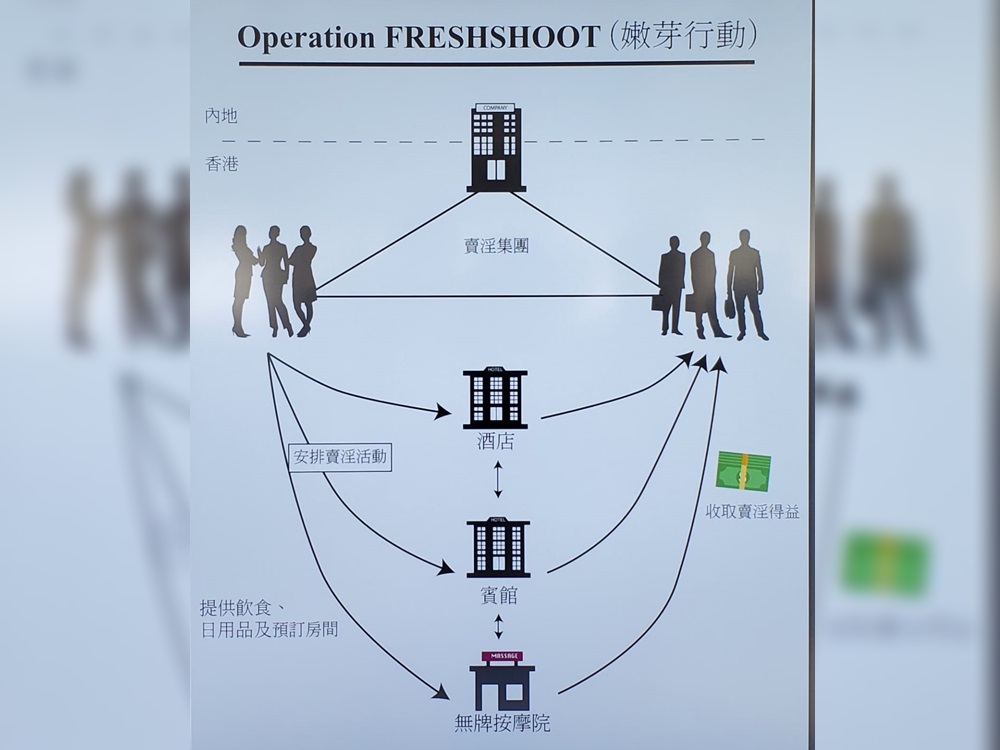 賣淫集團安排內地女子來港賣淫。