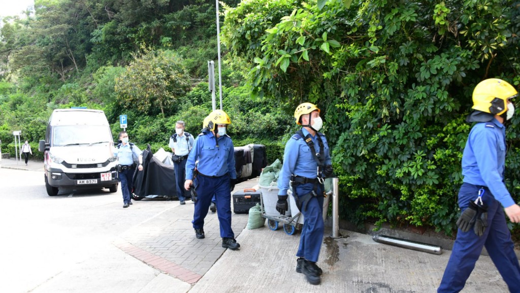 消防、愛協等登山搵貓。