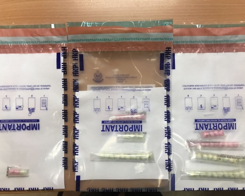 警方檢獲的證物。