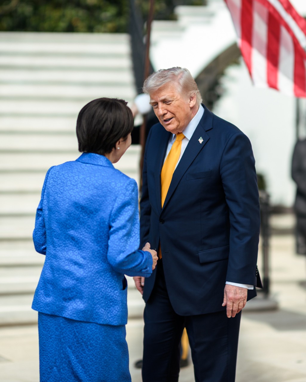 白宫发放多张高市早苗访美期间与特朗普见面的照片。IG@whitehouse