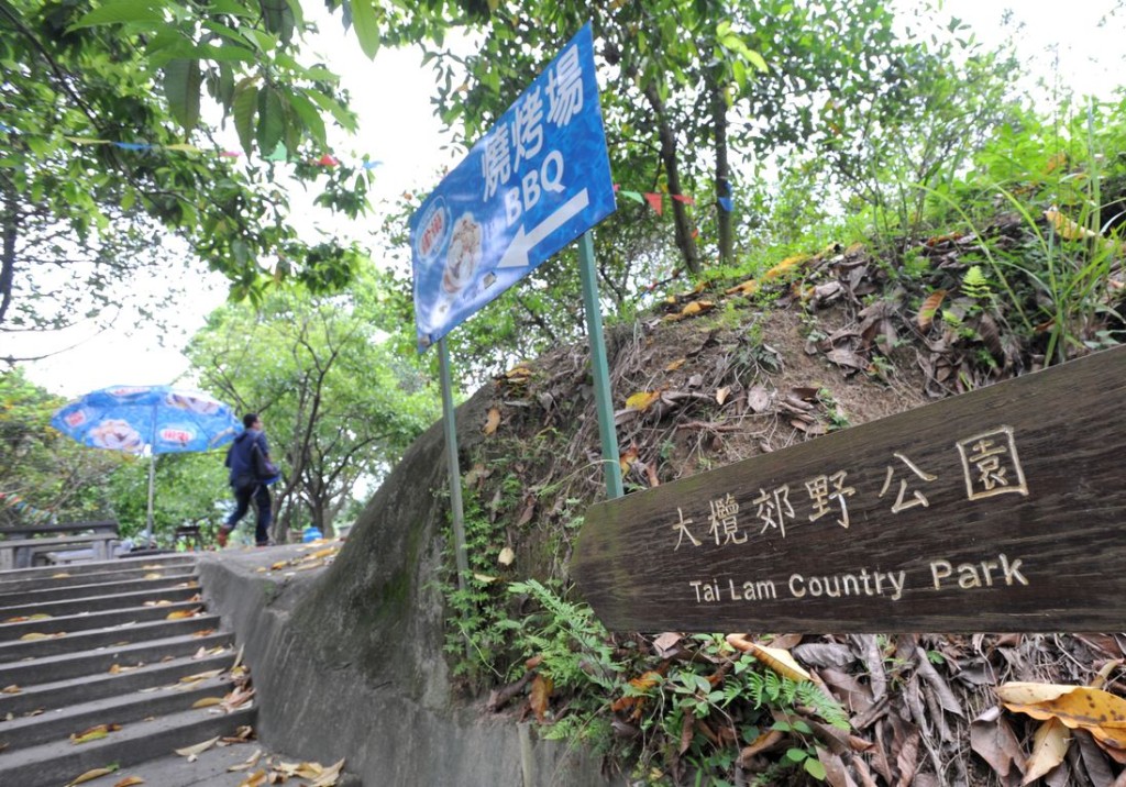 現場是元朗大棠山道大欖郊野公園停車場。 資料圖片