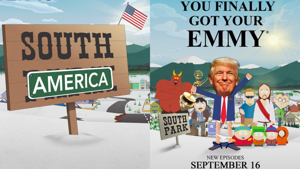 《South Park》新一季易名《South America》，諷刺特朗普「改名狂潮」。 Ｘ平台
