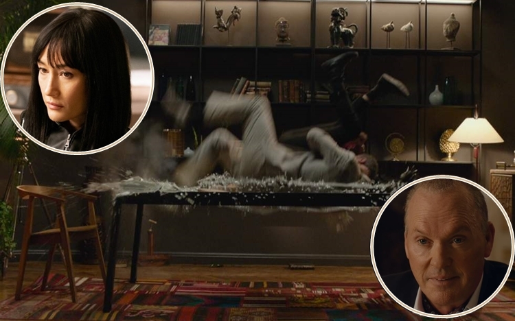 Maggie Q在片中與米高大打出手。