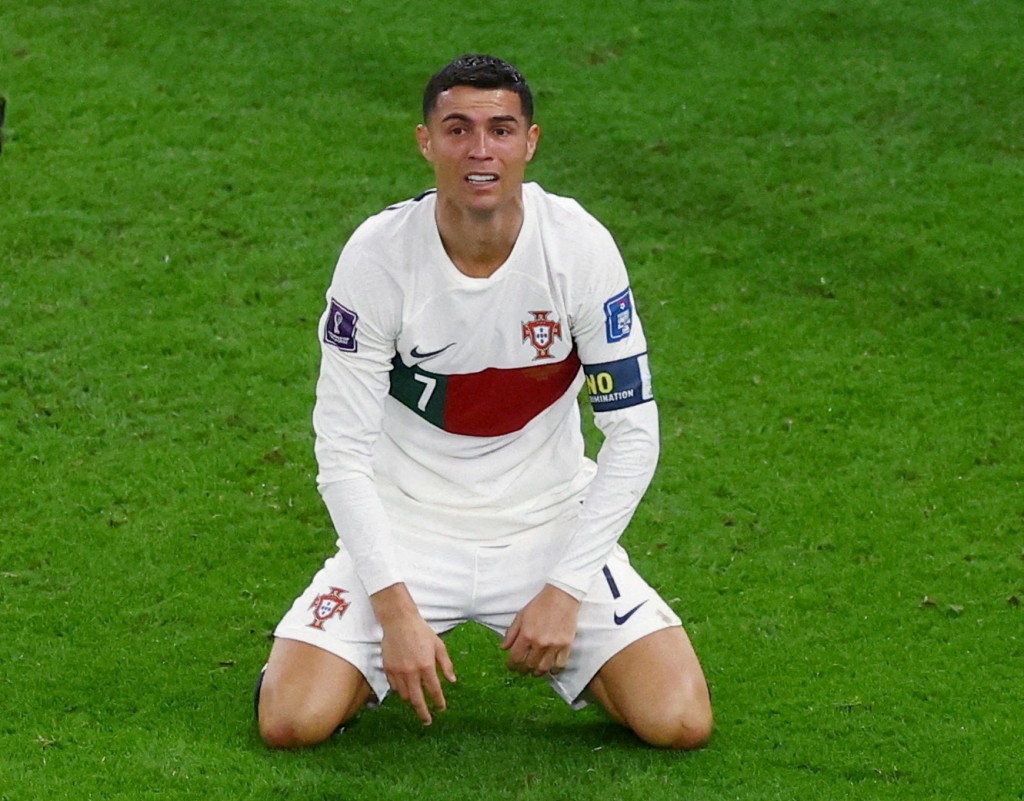 C朗的葡萄牙在世界盃8強負於摩洛哥。Reuters