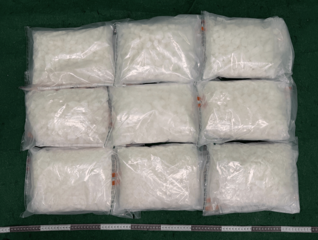 案中檢獲的K仔。海關圖片