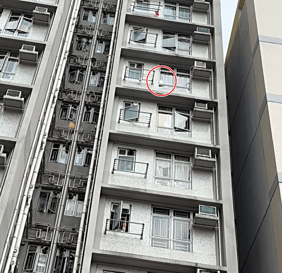 黃大仙上邨詠善樓有住戶高空擲物。fb：黃大仙區友