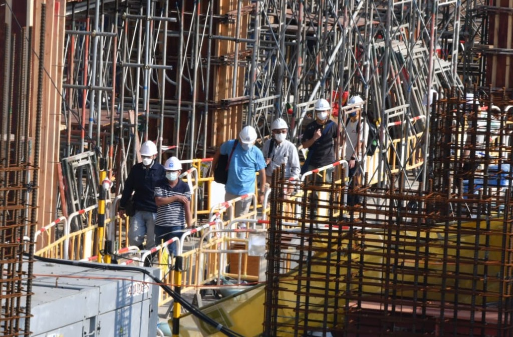 安達臣道石礦場R2-2號地盤在2022年9月曾發生冧天秤事故,造成3死6傷。資料圖片 安達臣道石礦場R2-2號地盤在2022年9月曾發生冧天秤事故,造成3死6傷。資料圖片