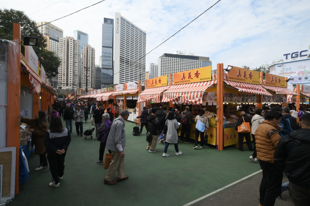 工展會一連24日在維園開幕。陳浩元攝