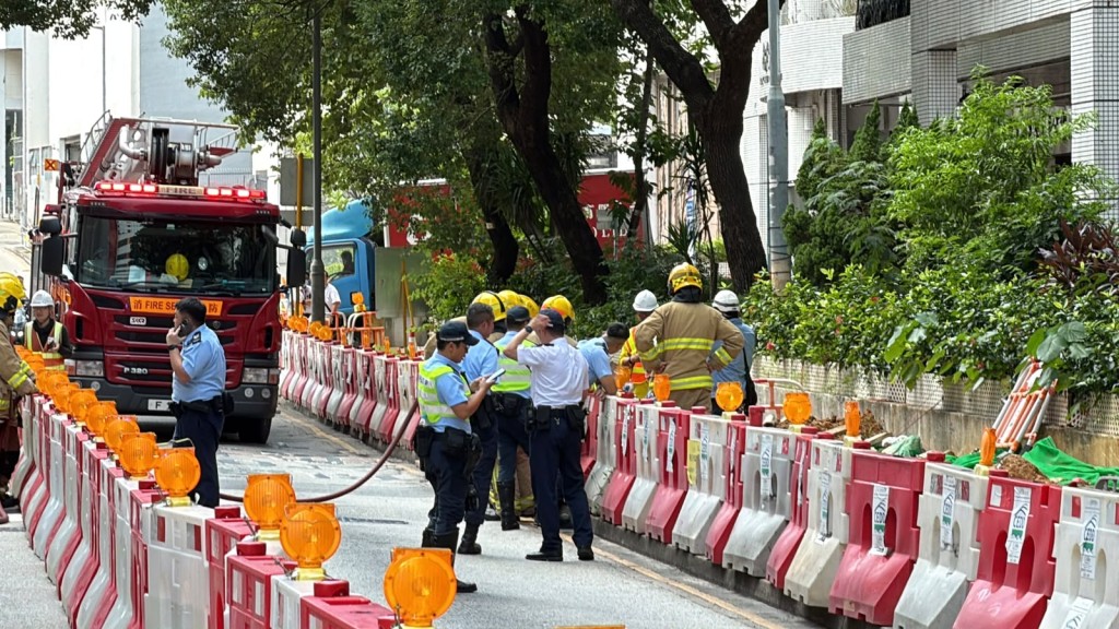 現場為葵涌國瑞路一工地。劉漢權攝 現場為葵涌國瑞路一工地。劉漢權攝