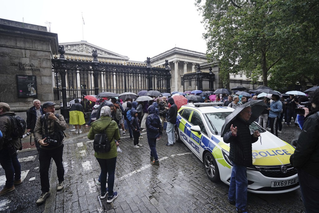 伤人案发生后，大英博物馆暂时关门。　美联社