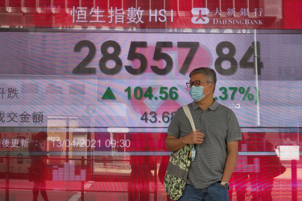恒指午後升幅大為收窄，收報28497點，僅升43點。