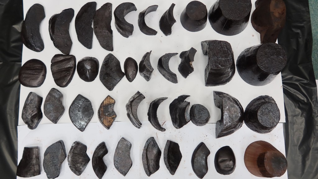 由孟加拉走私$300萬犀牛角來港 60歲男罪成囚兩年。漁護署圖片