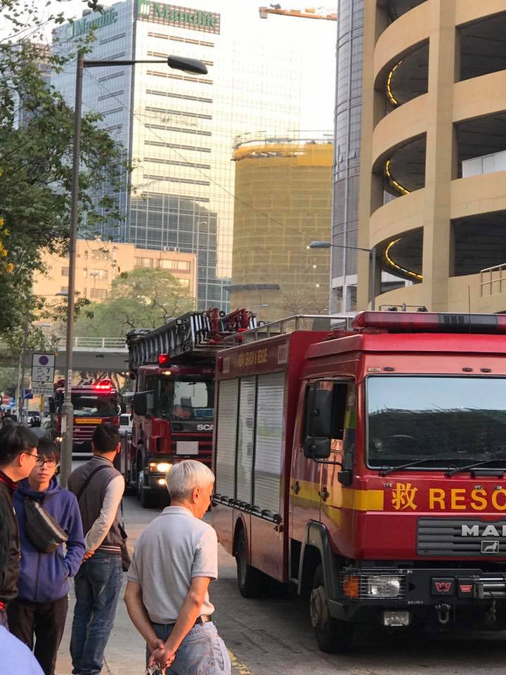 九龍灣職訓局火警。網民Michael Lai圖片