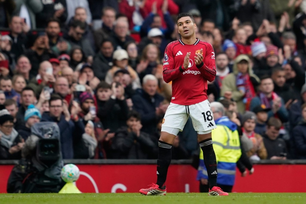 卡斯米路将于今季后离开曼联。美联社