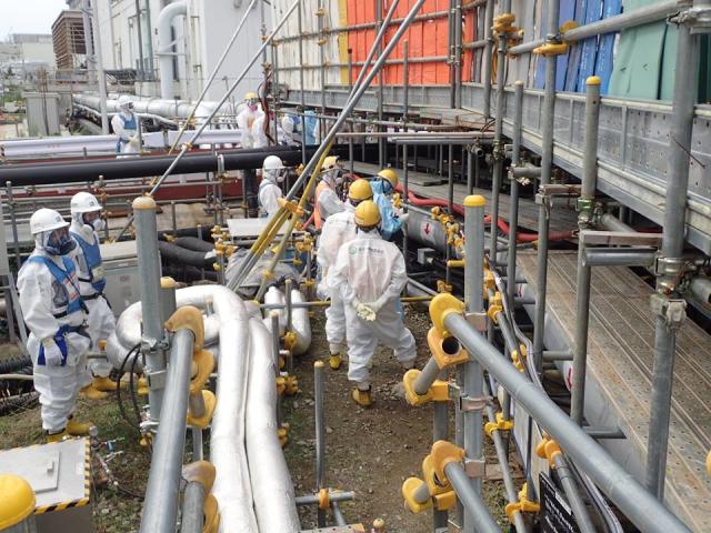 福島核電廠自今年8月24日開始排放核污水入海。網上圖片