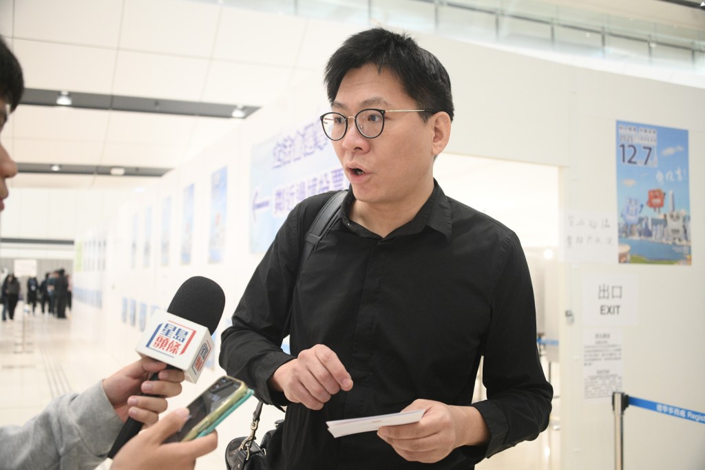 在內地工作的港人劉先生。 在內地工作的港人劉先生。