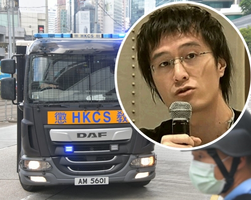 李宇軒今早由囚車押上高院。