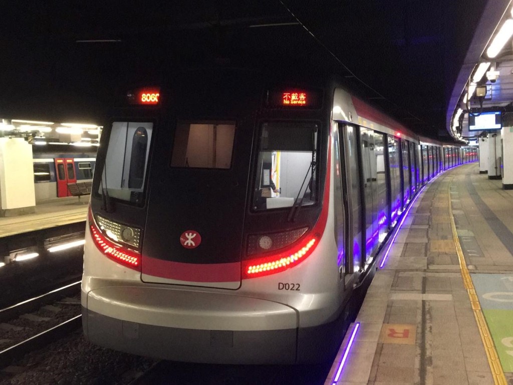 東鐵綫過海段進行全綫行車測試。港鐵圖片