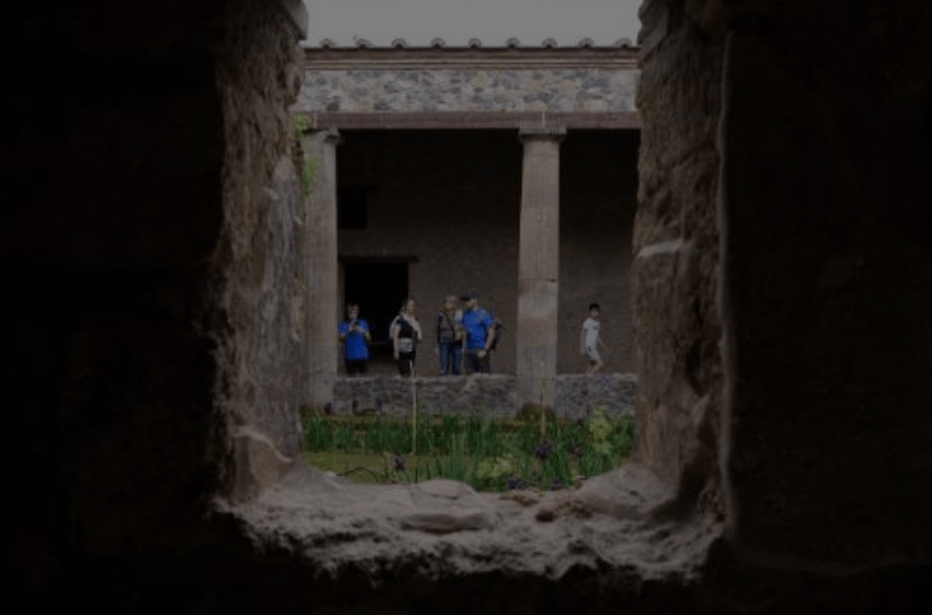 龐貝古城遺址是旅遊熱點。法新社