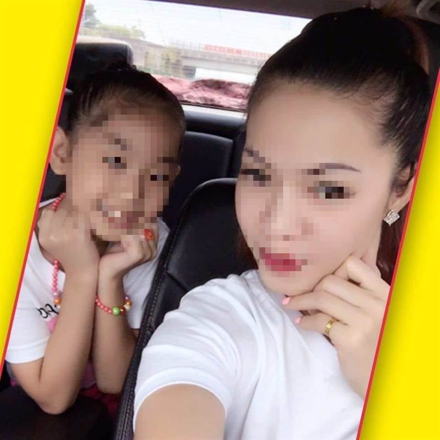 阮女與12歲女兒。網圖