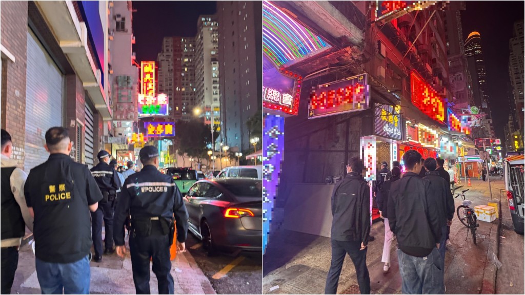 警方旺角犁庭掃穴 巡查區內處所打擊罪惡