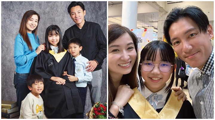 張頴康大女直資名校小學畢業  麥雅緻感動發文：這個家永遠支持你