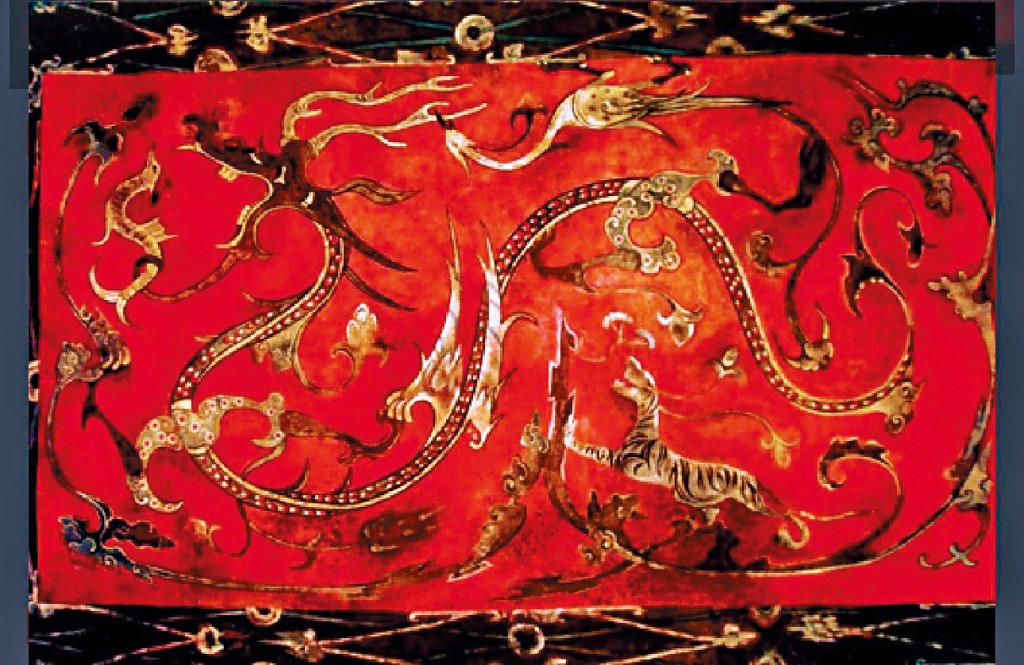 西漢壁畫《四神雲氣圖》。