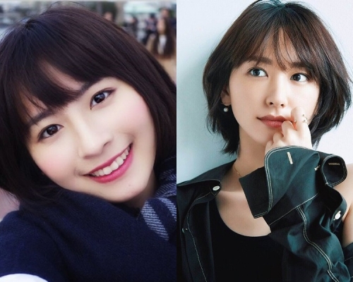 估到谁是真.结衣BB吗?(答案:左图为龙梦柔，右图为新垣结衣）
