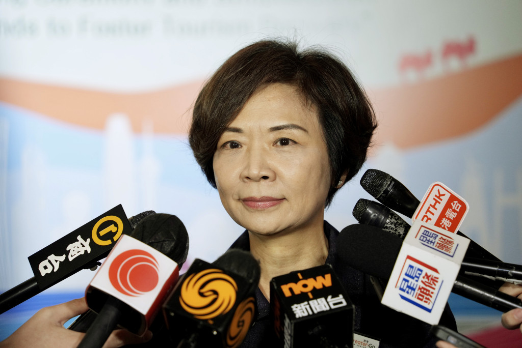 旅遊業議會主席徐王美倫表示歡迎「海洋光譜號」明年12月起恢復以香港作為母港。資料圖片
