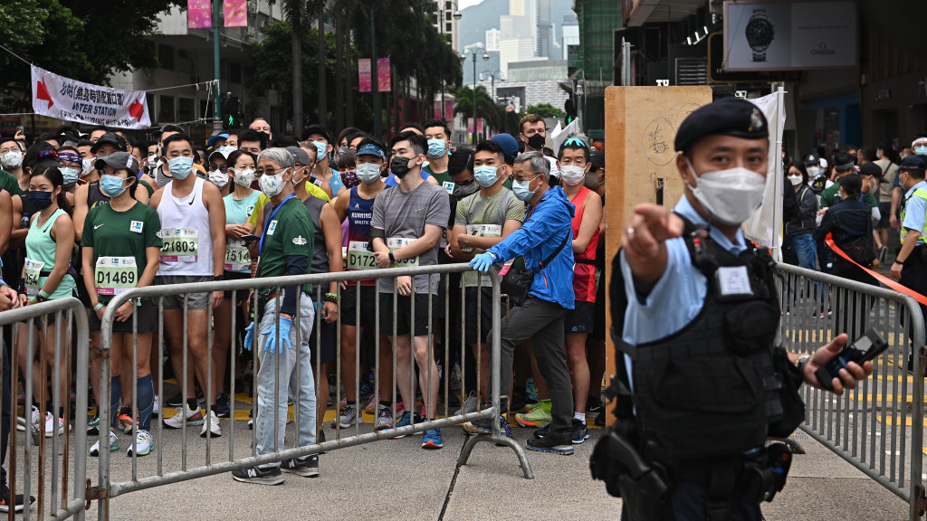 香港馬拉松動用多方面的人力物力。