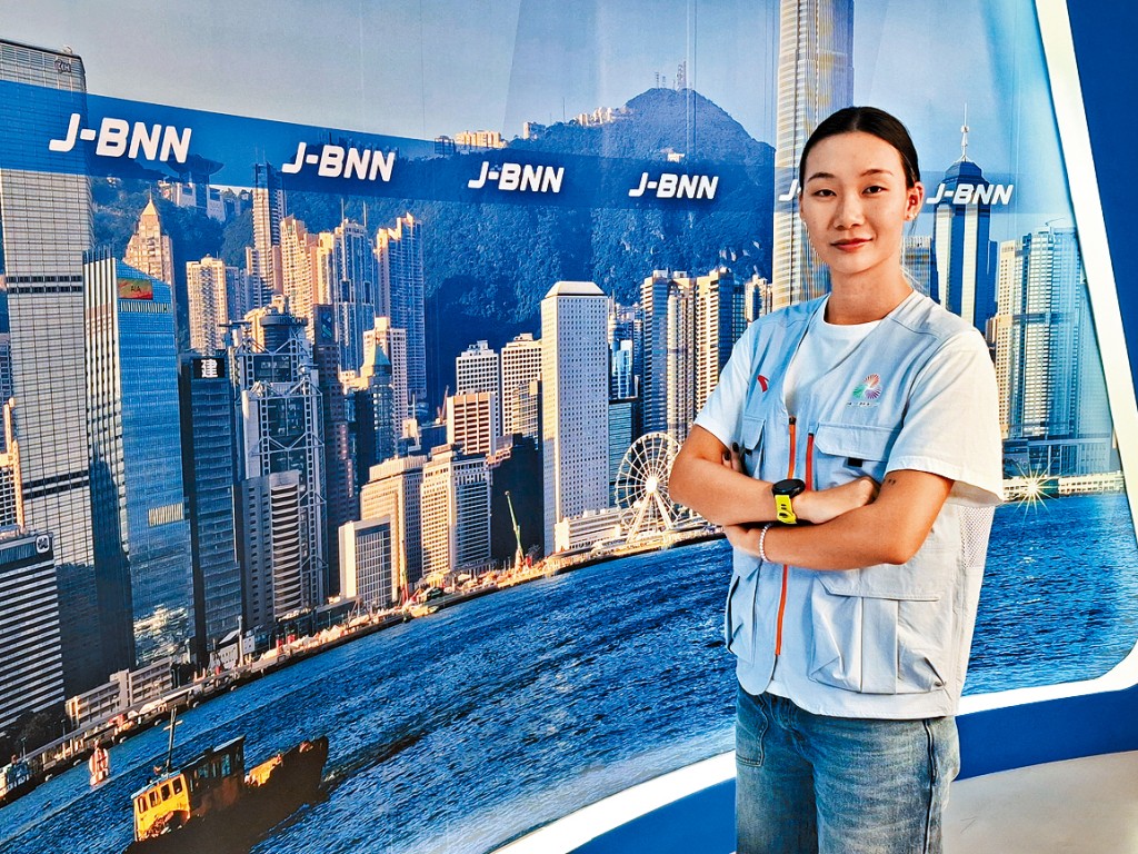 傅容以实习记者身份参与今届全运会，她期望通过采访，讲述更多运动员的故事。