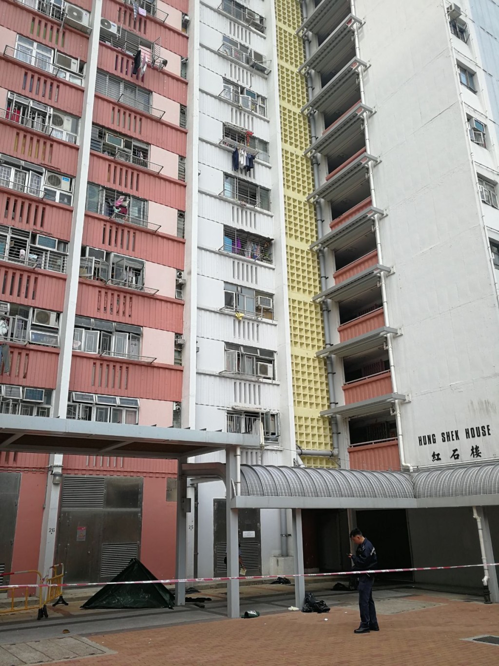 警方封鎖現場調查。梁國峰攝