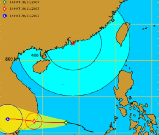 鴻雁將於今明兩日移向越南南部。 香港天文台圖片