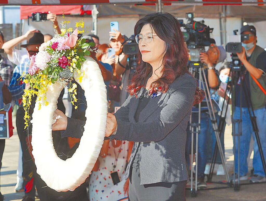 國民黨主席鄭麗文出席「50年代白色恐怖秋祭追思慰靈大會」引發爭議。中時 國民黨主席鄭麗文出席「50年代白色恐怖秋祭追思慰靈大會」引發爭議。中時