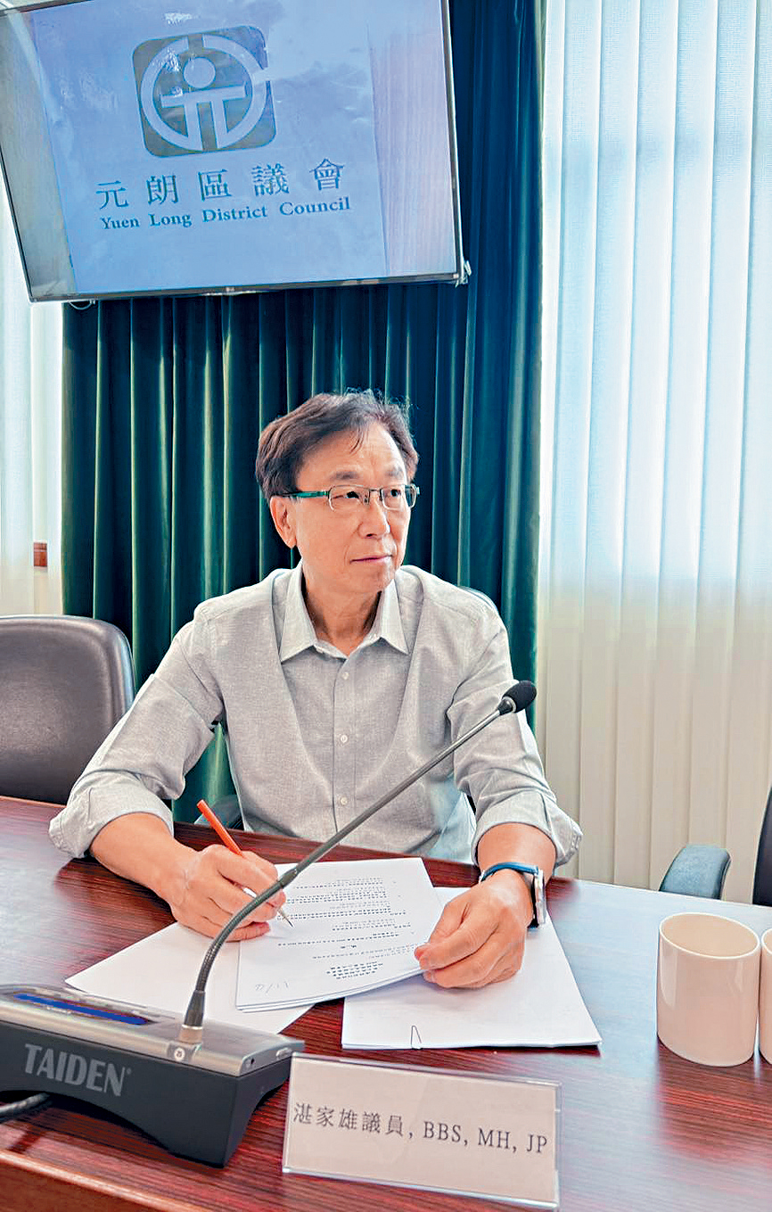 元朗區議員湛家雄憂慮佔用寮屋情況將在北部都會區收地範圍頻生。