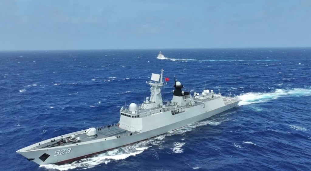 中國與印尼海軍台島以東海域完成通航演練。微博@東部戰區 中國與印尼海軍台島以東海域完成通航演練。微博@東部戰區