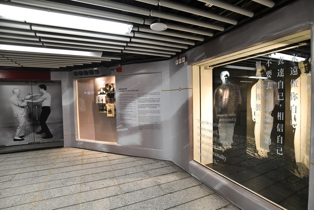 參觀者可以細味李小龍哲學思想。 參觀者可以細味李小龍哲學思想。